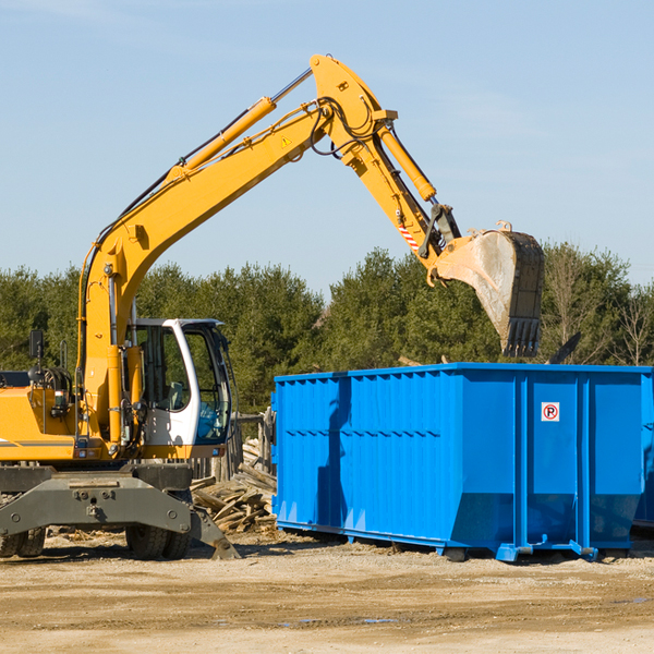 are there any restrictions on where a residential dumpster can be placed in West Chesterfield Massachusetts